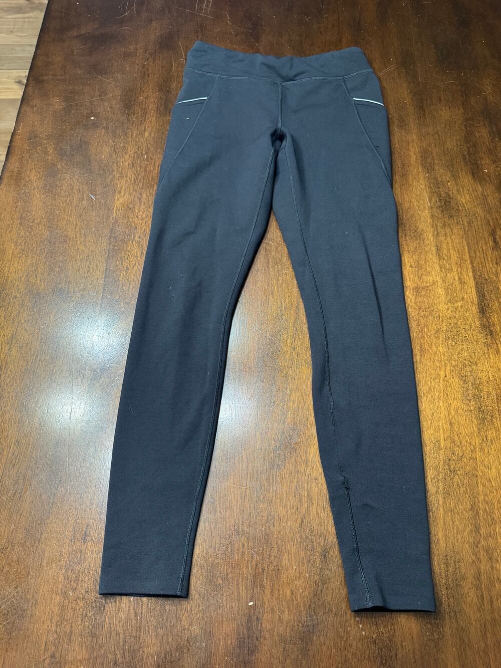 Patagonia Black Performance Leggings with Zip-Accent Pockets